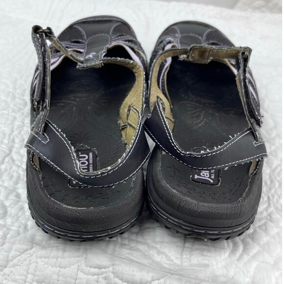 Jambu Women's Size 8 Brown/Pink All Terrain Design Strap Beach Vacation Sandals - Picture 5 of 10